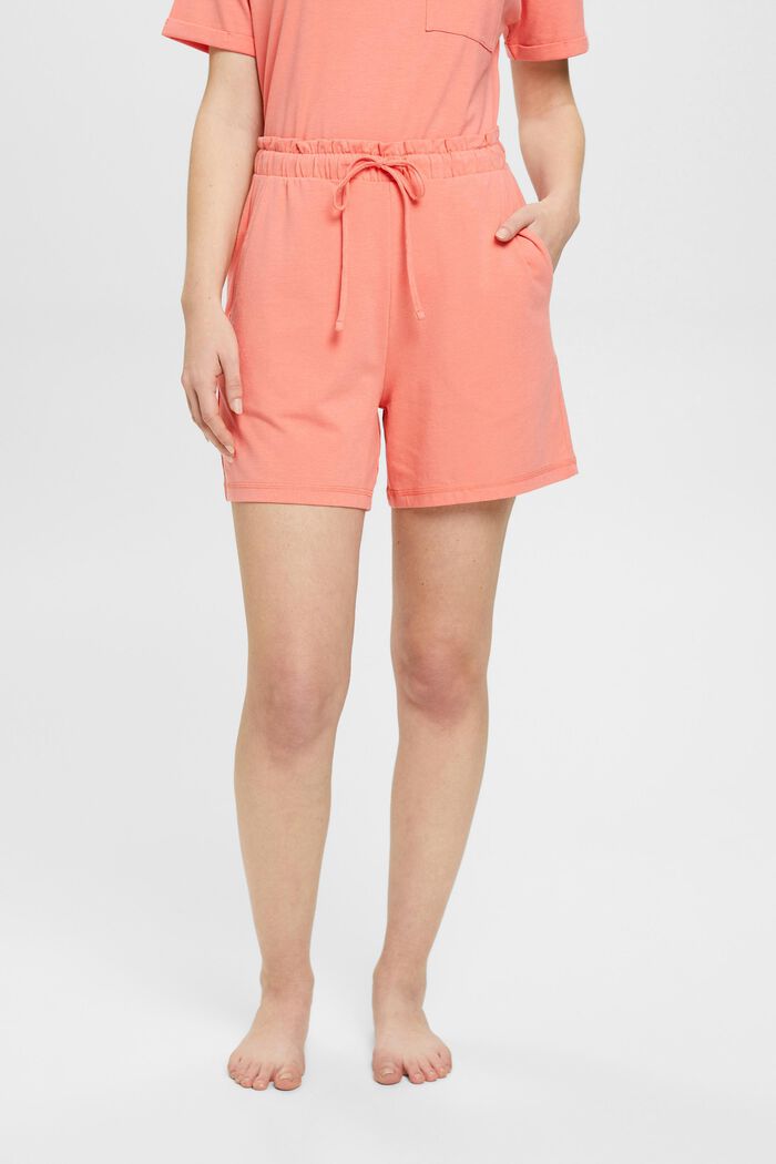 Jersey-Shorts mit elastischem Bund, CORAL, detail image number 0