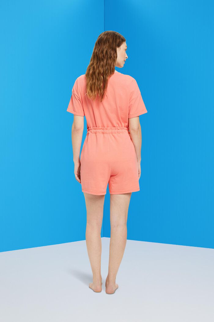 Jersey-Shorts mit elastischem Bund, CORAL, detail image number 3