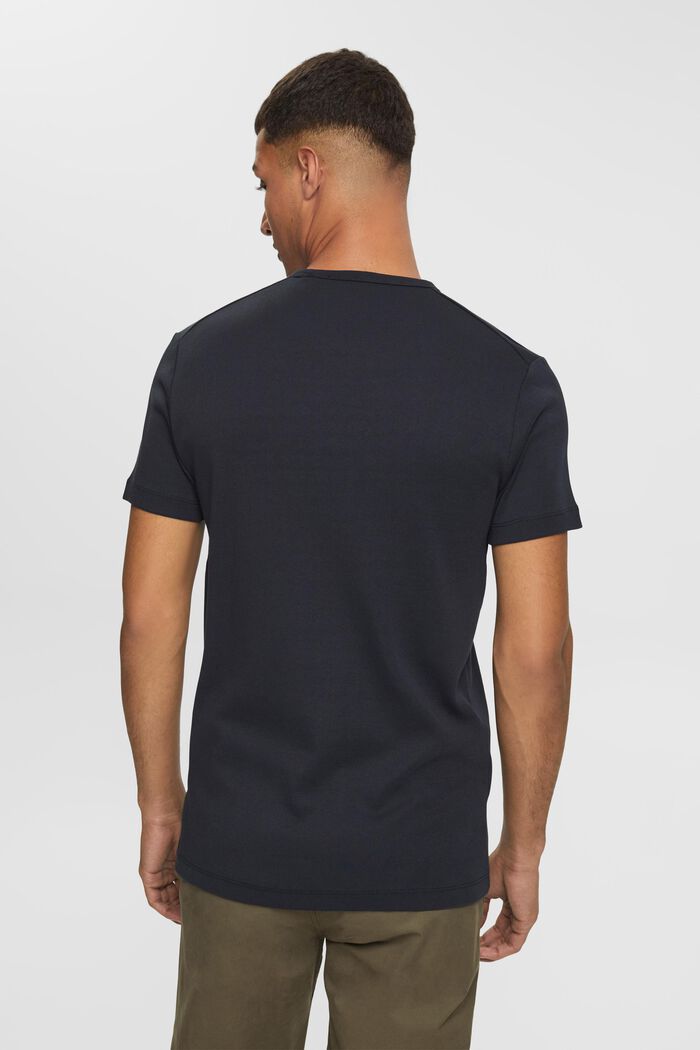 Jersey-T-Shirt in Slim Fit, BLACK, detail image number 4