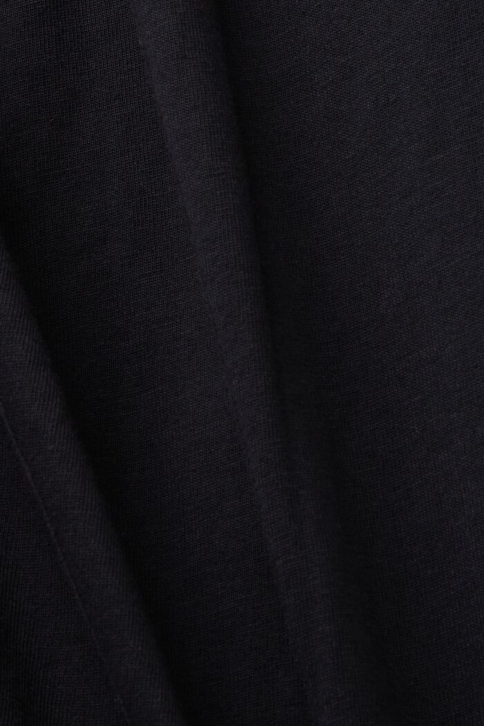 Hemd aus Jersey, 100% Baumwolle, BLACK, detail image number 4