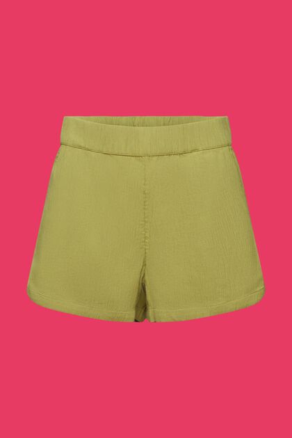 Pull-on-Shorts aus Crinkle-Baumwolle