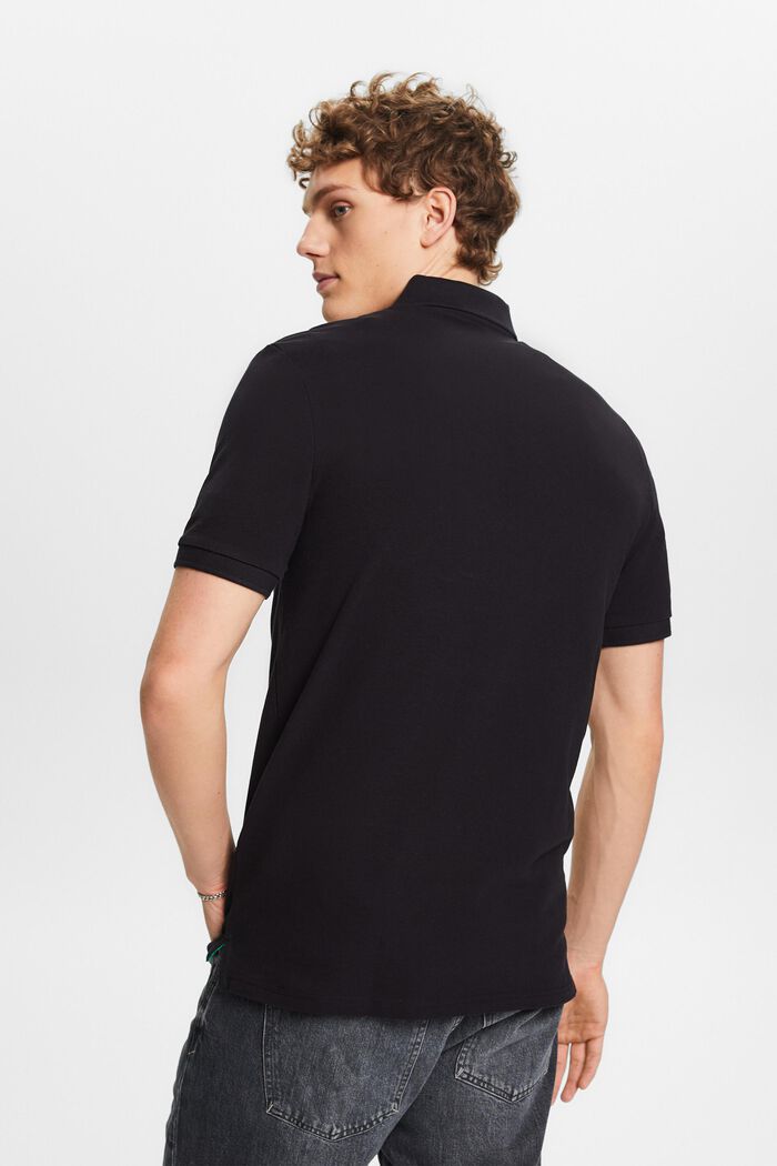 Piqué-Poloshirt, BLACK, detail image number 3