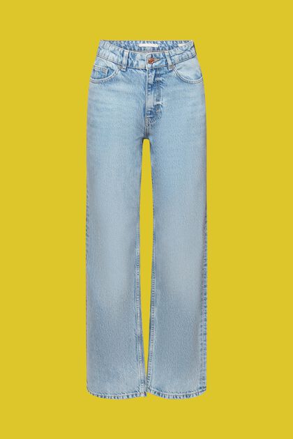 Jeans im 80er-Jahre Look mit gerader Passform, BLUE LIGHT WASHED, overview