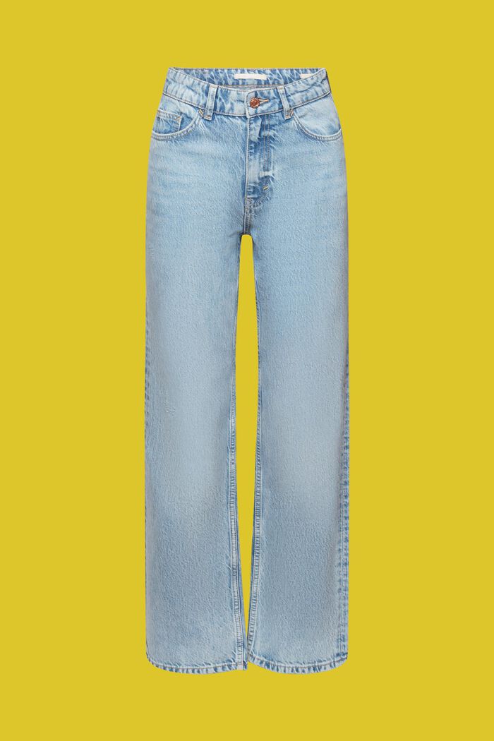 Jeans im 80er-Jahre Look mit gerader Passform, BLUE LIGHT WASHED, detail image number 6