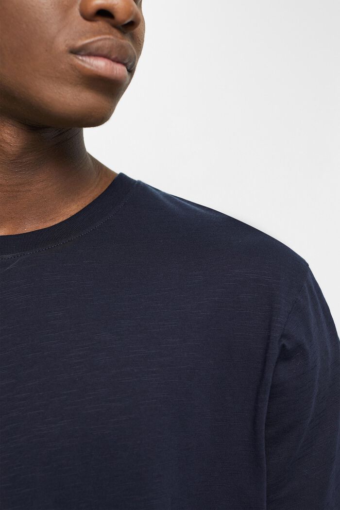 Jersey T-Shirt, 100% Baumwolle, NAVY, detail image number 3