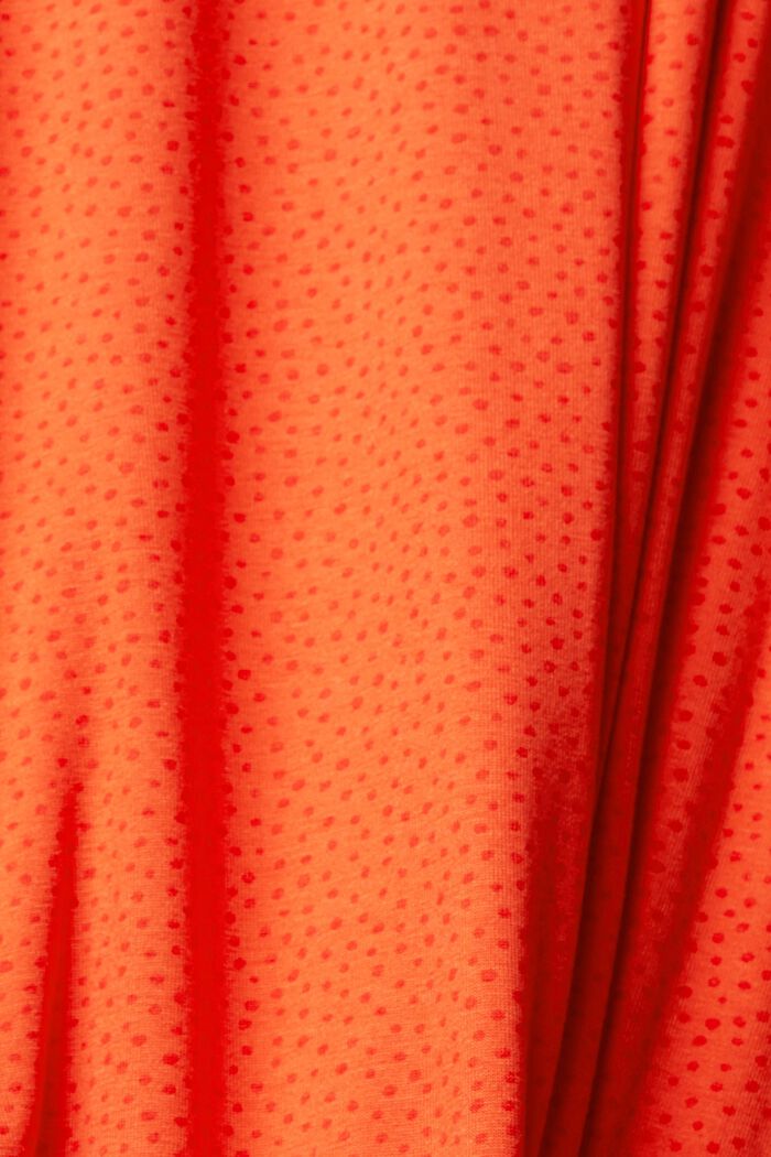 Nachthemd mit Spot-Print, LENZING™ ECOVERO™, RED ORANGE, detail image number 4