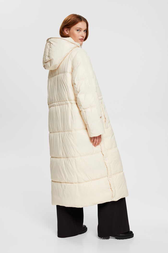 Oversize-Puffercoat mit Kordelzug in der Taille, ICE, detail image number 3