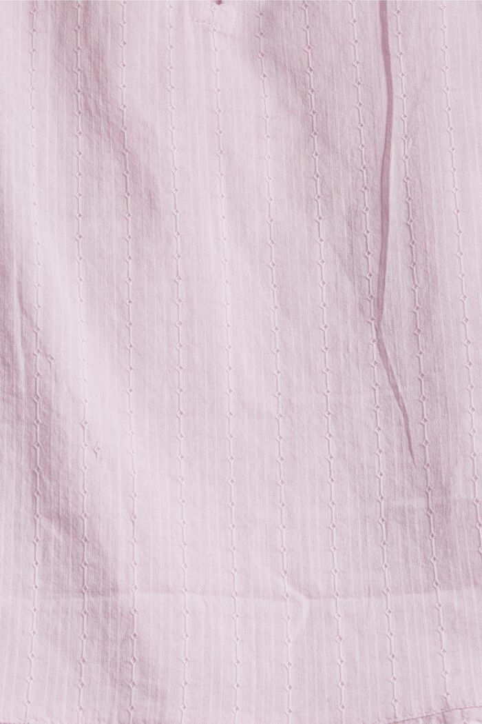 Kurzärmelige Bluse mit Stickmuster, PINK, detail image number 4