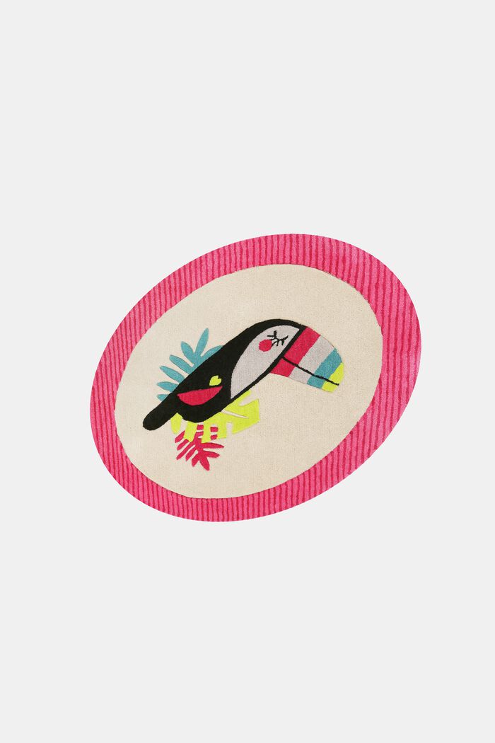 Kinderteppich mit fröhlichem Tukan, PINK, detail image number 3