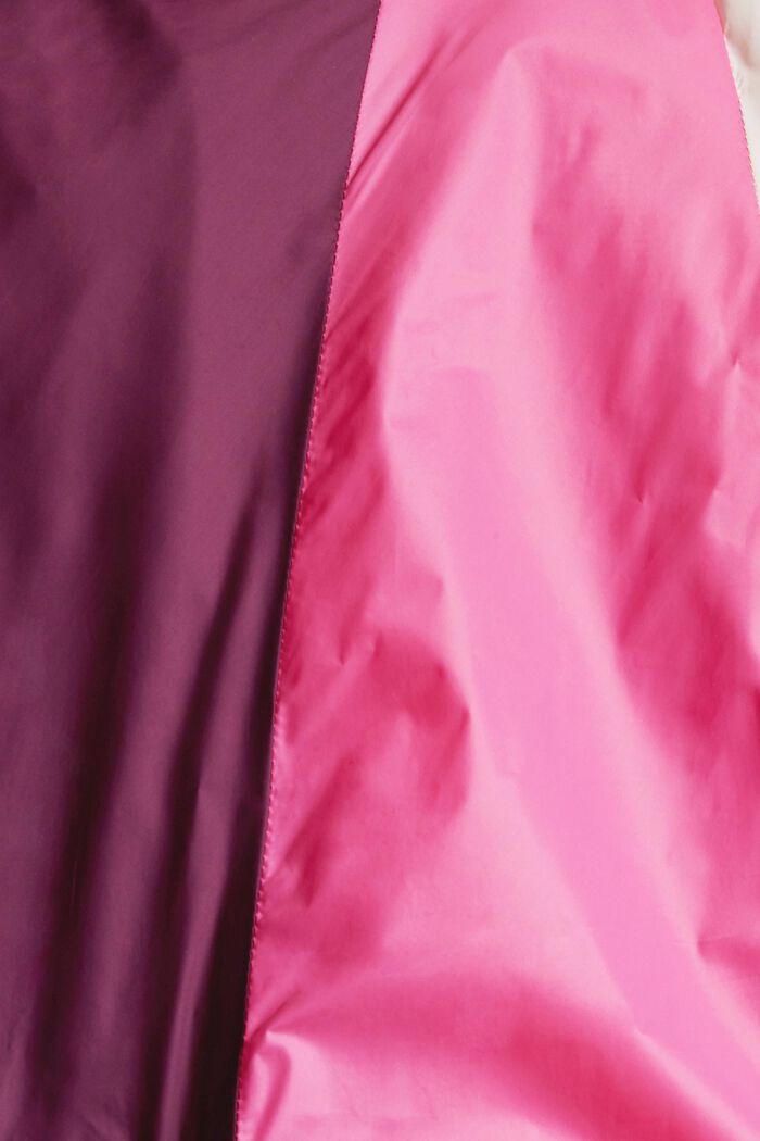 Recycelt: Jacke im Colorblocking-Design, BORDEAUX RED, detail image number 4