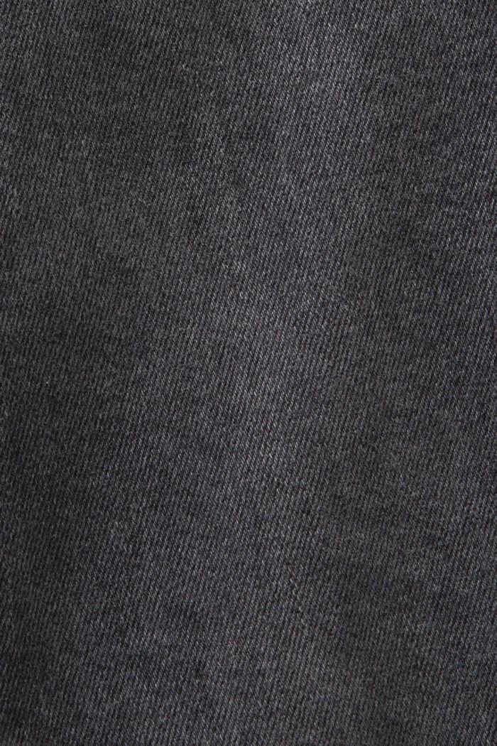 Jeans mit mittlerer Bundhöhe und schmaler Passform, BLACK DARK WASHED, detail image number 6