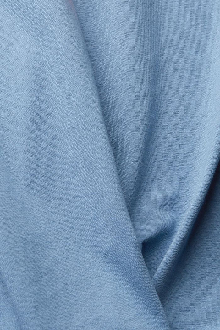 Jersey-T-Shirt mit Print, Bio-Baumwolle, BLUE, detail image number 4