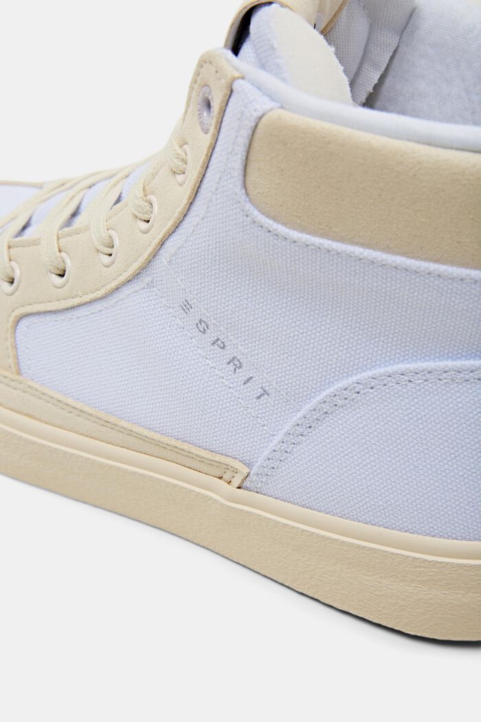Zweifarbige High-top-Sneaker, WHITE, detail image number 4