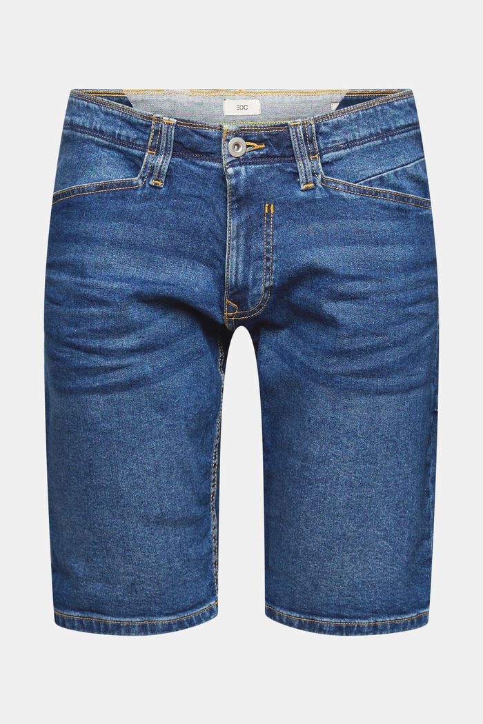 Jeans-Shorts im Cargo-Look, BLUE MEDIUM WASH, overview