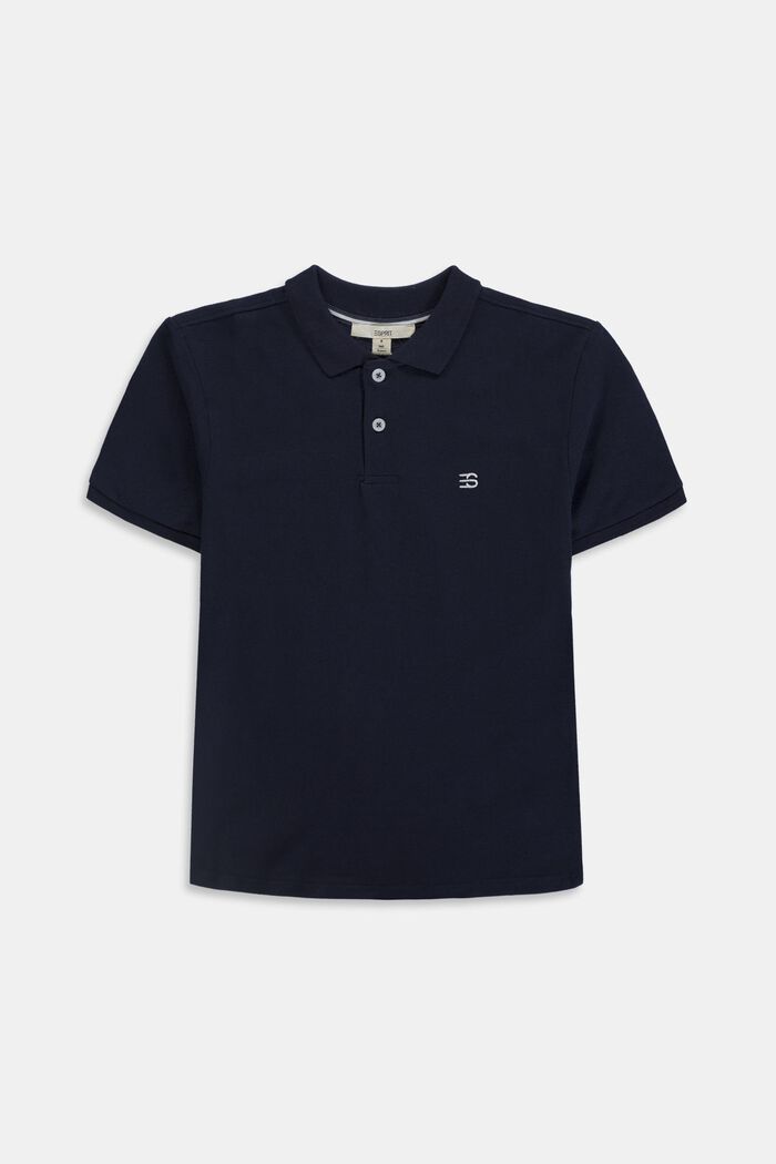 Piqué-Polo, 100% Baumwolle, NAVY, detail image number 0