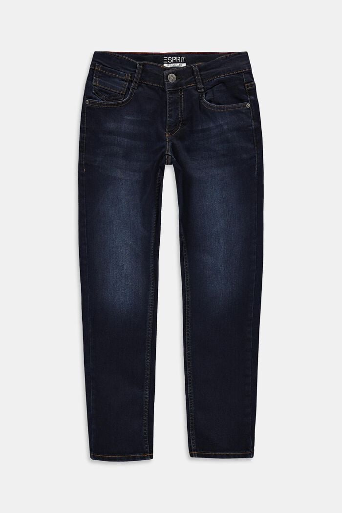 Jeans mit Verstellbund, BLUE MEDIUM WASHED, detail image number 0
