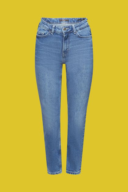 Kick Flare Jeans, High-Rise, BLUE MEDIUM WASHED, overview