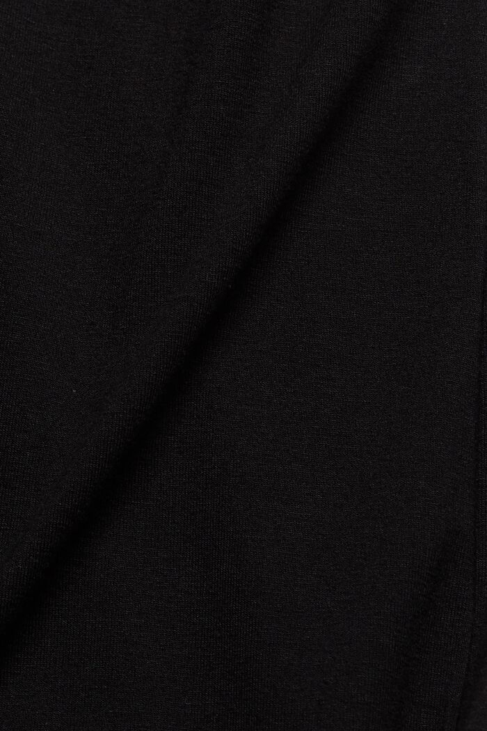 Jerseykleid mit Knoten, LENZING™ ECOVERO™, BLACK, detail image number 4