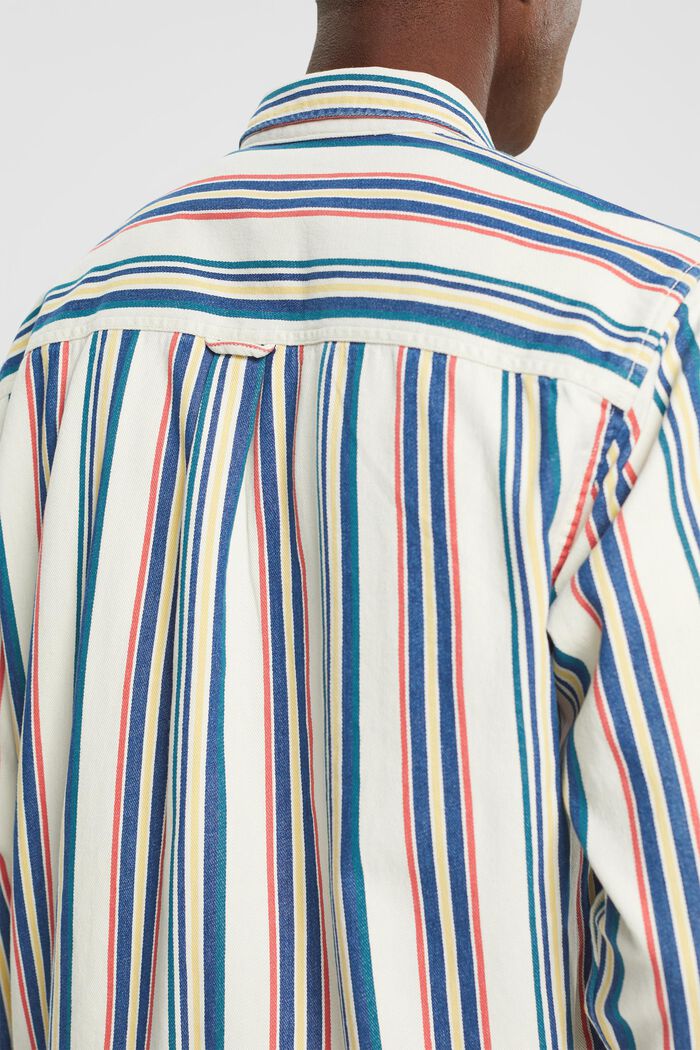 Button-Down-Hemd mit mehrfarbigen Streifen, ICE, detail image number 4