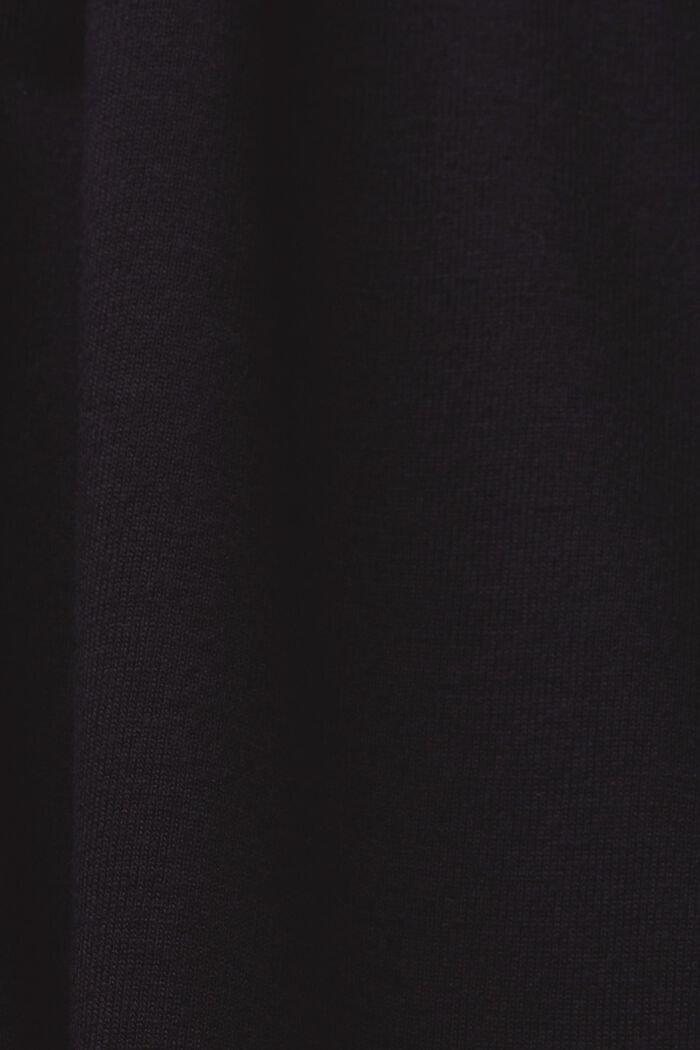 Jerseytop mit Spitzeneinsätzen, BLACK, detail image number 6