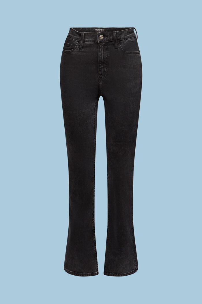 Bootcut-Jeans mit besonders hohem Bund, BLACK DARK WASHED, detail image number 6