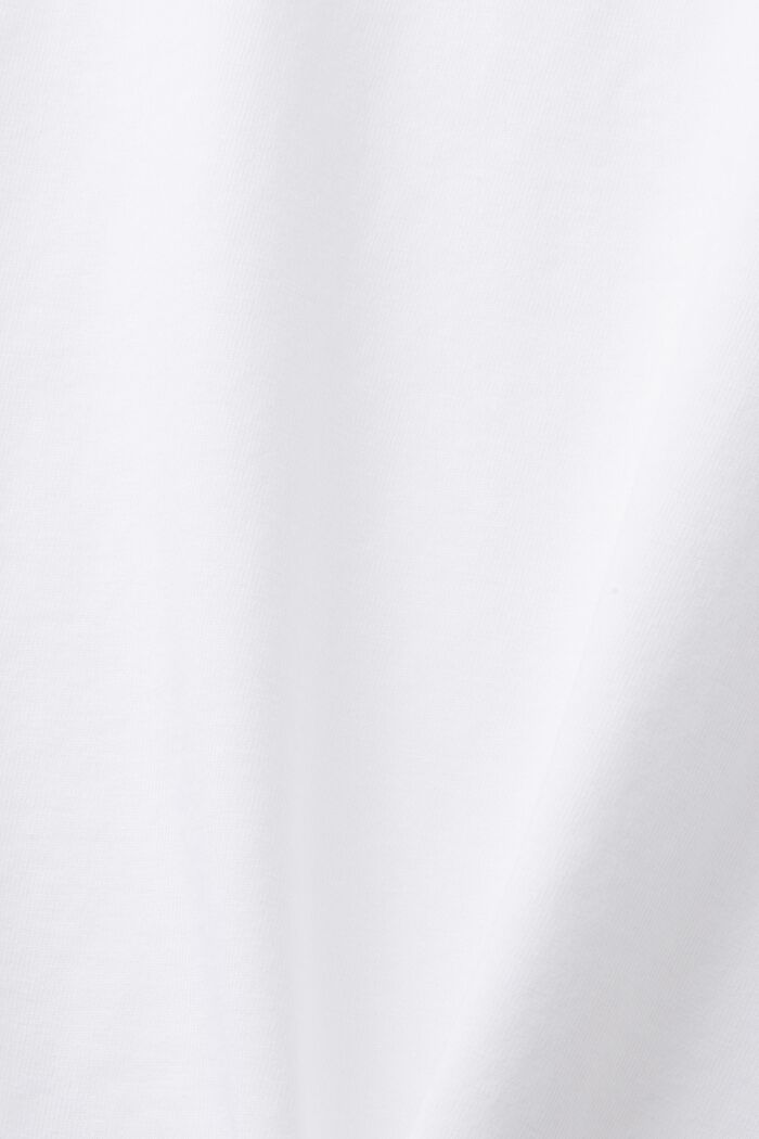 Jersey-Longsleeve, 100% Baumwolle, WHITE, detail image number 5