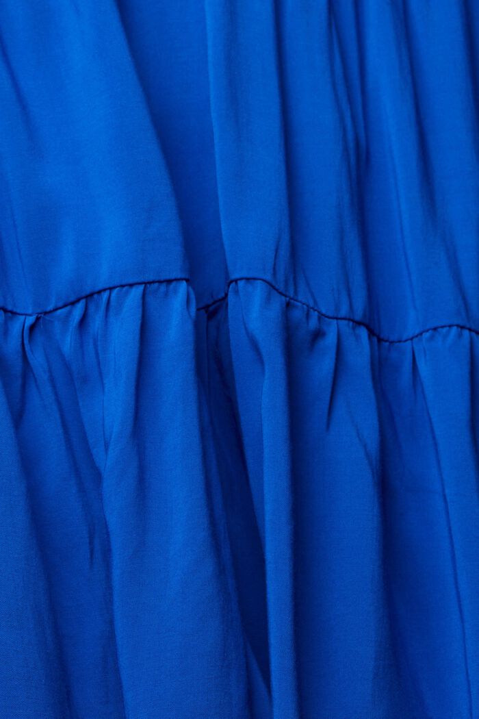 Kleid mit Tasseln, LENZING™ ECOVERO™, BRIGHT BLUE, detail image number 4