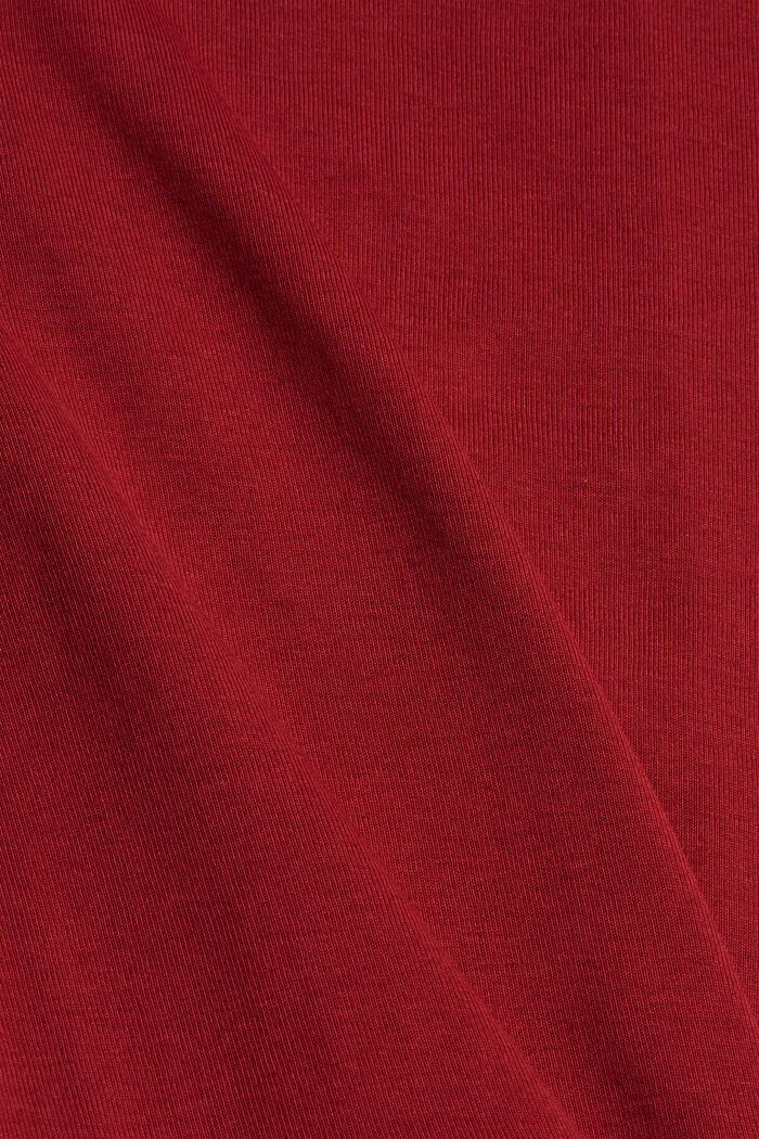Jerseykleid aus 100% Organic Cotton, DARK RED, detail image number 4
