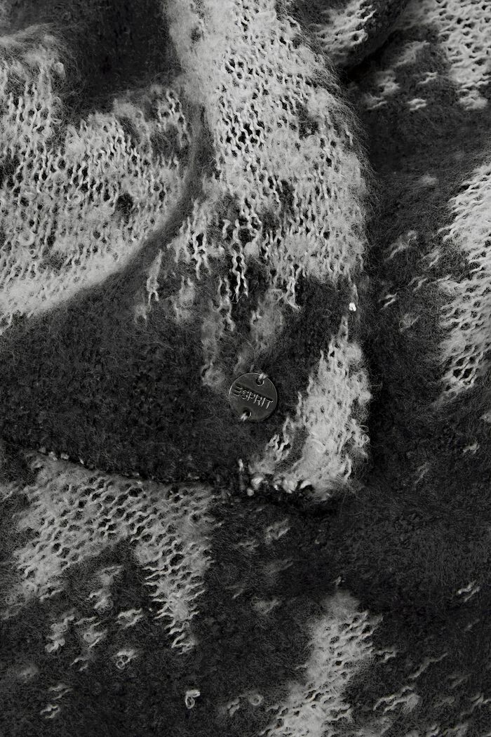 Schal mit Muster, BLACK, detail image number 1
