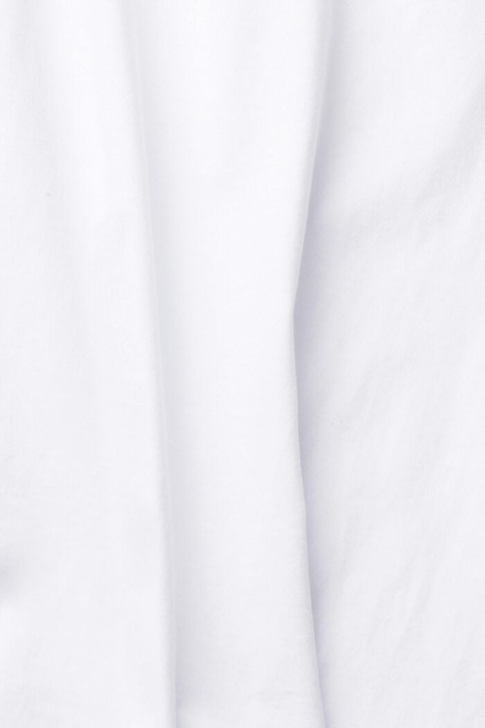 Basic-Shirt aus 100% Organic Cotton, WHITE, detail image number 7
