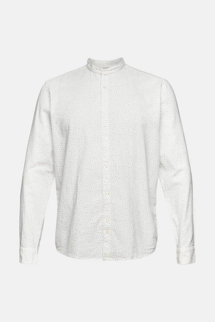 Mit Leinen: gemustertes Hemd, OFF WHITE, detail image number 7