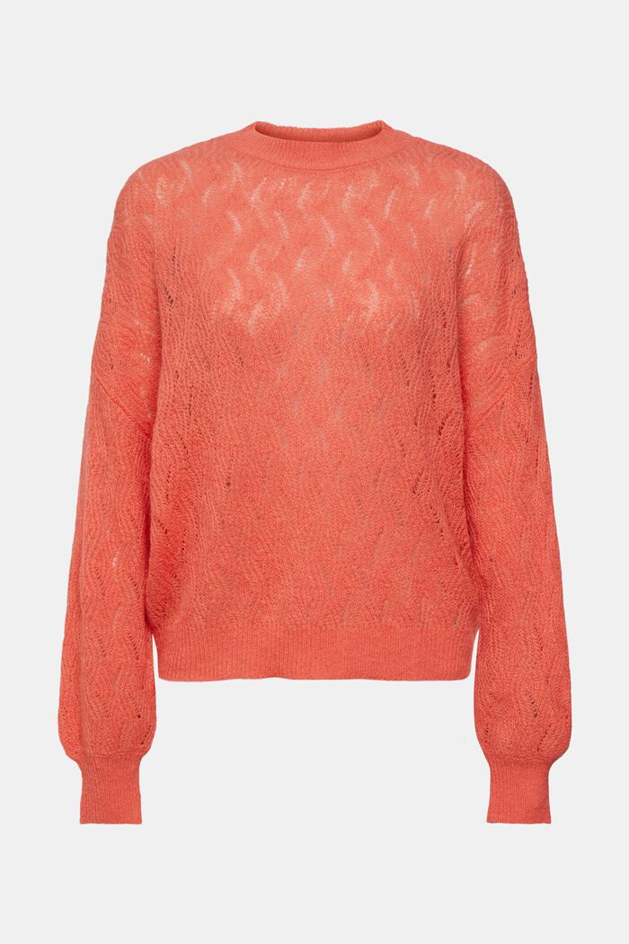 Pointelle-Pullover, CORAL, detail image number 6