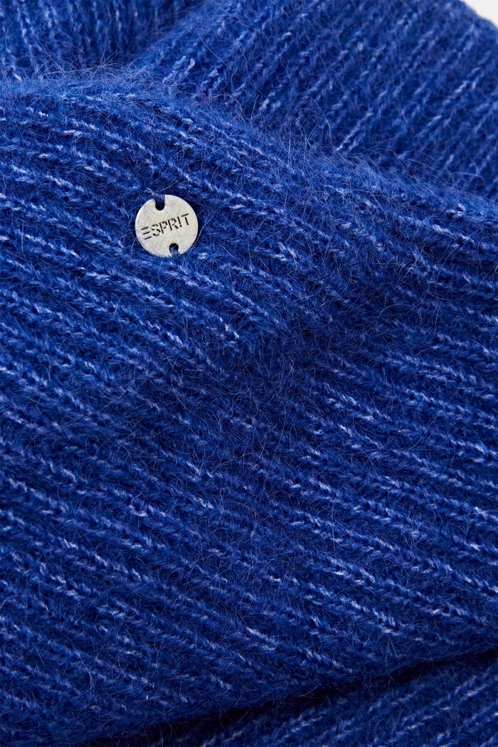 Loop-Schal aus Mohair und Wolle im Twist-Design, BRIGHT BLUE, detail image number 1