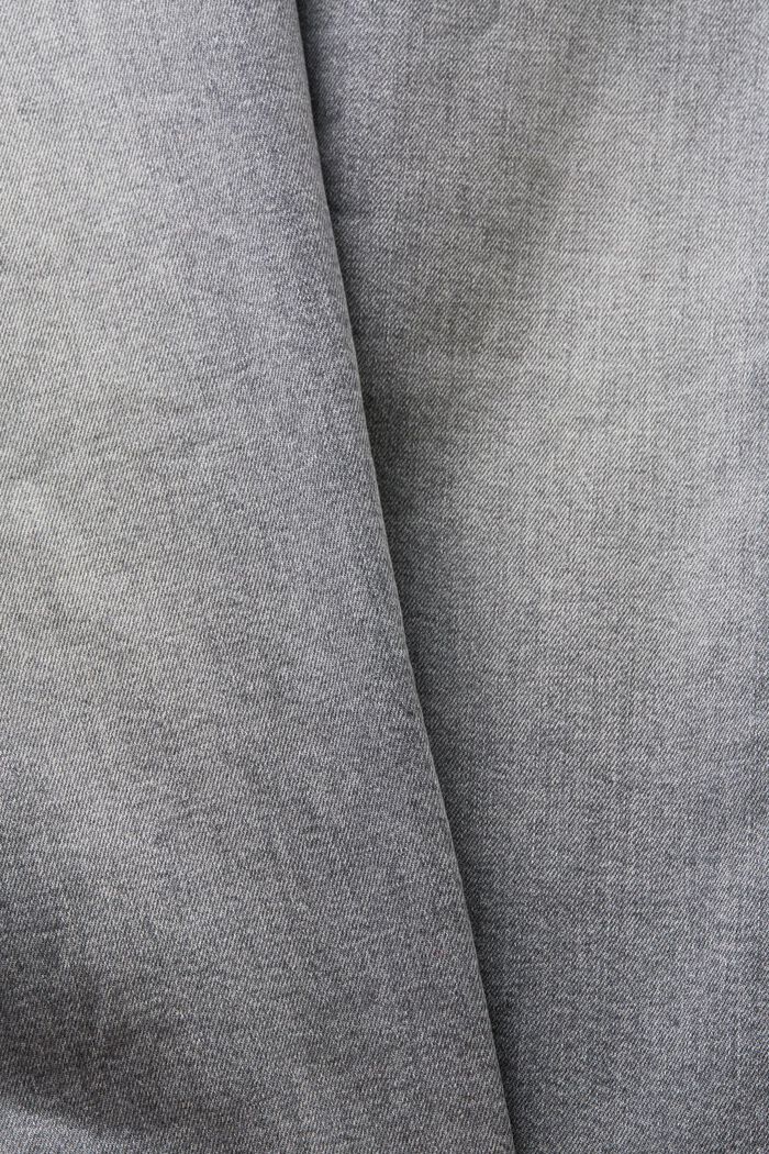 Schmal zulaufende Jeans mit mittelhohem Bund, GREY MEDIUM WASHED, detail image number 5