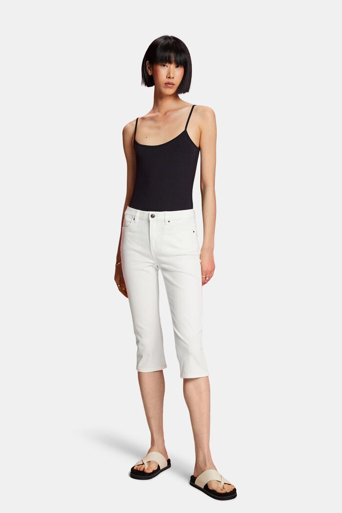 Capri-Jeans, Mid-Rise, WHITE, detail image number 4