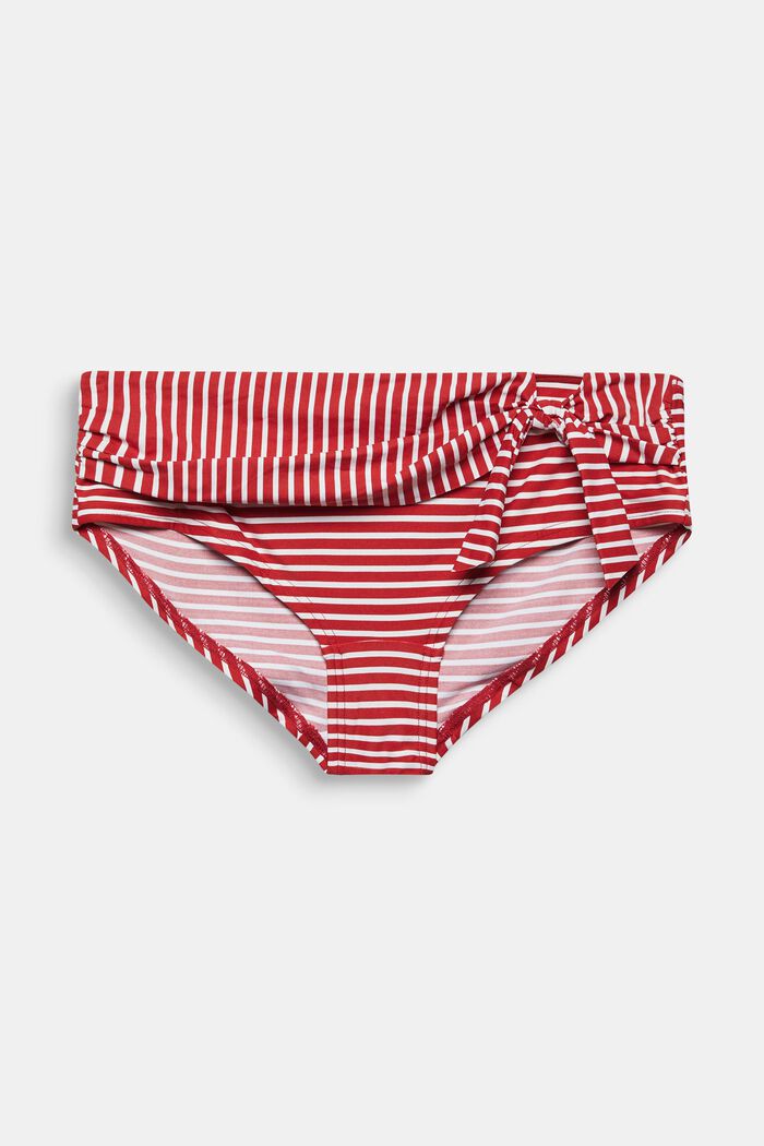 Recycelt: Hipster-Shorts mit Streifen, RED, detail image number 0