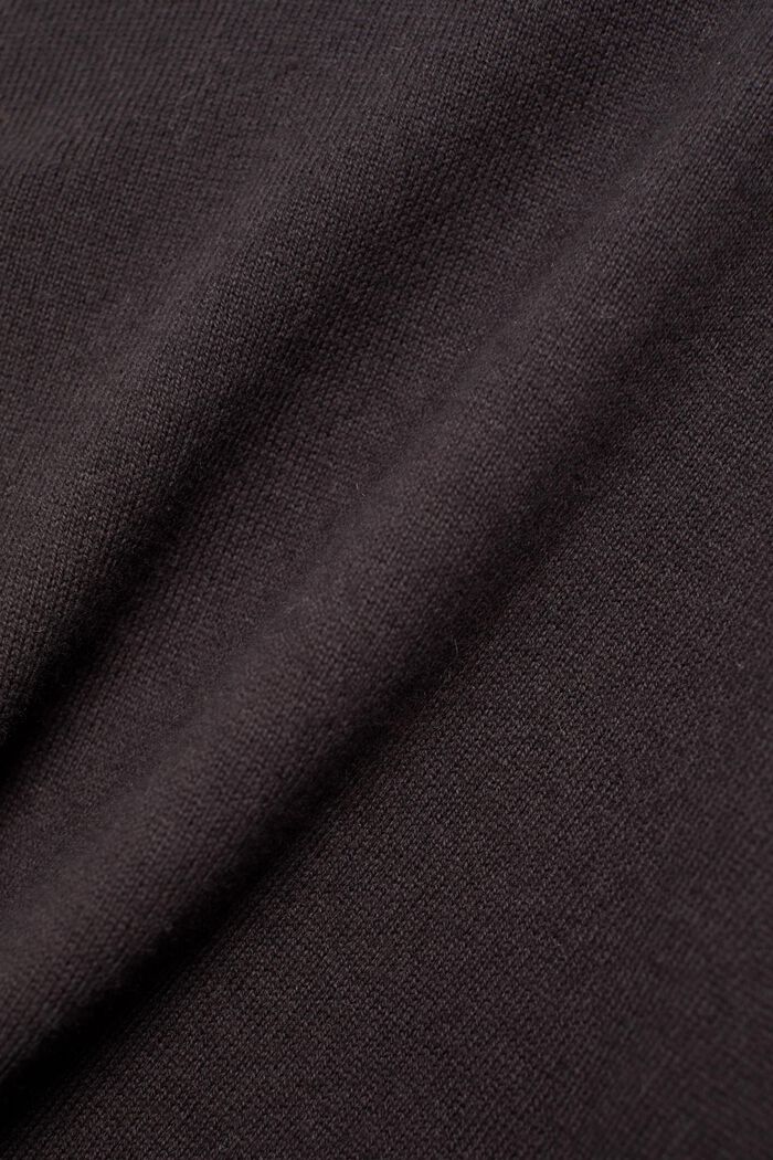 Mit Kaschmir: Pullover mit Knopfdetail, BLACK, detail image number 4