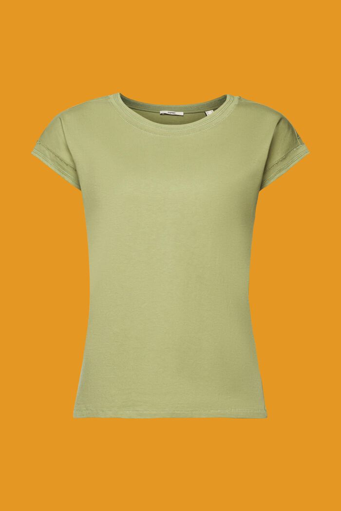 Baumwoll-T-Shirt, PISTACHIO GREEN, detail image number 5
