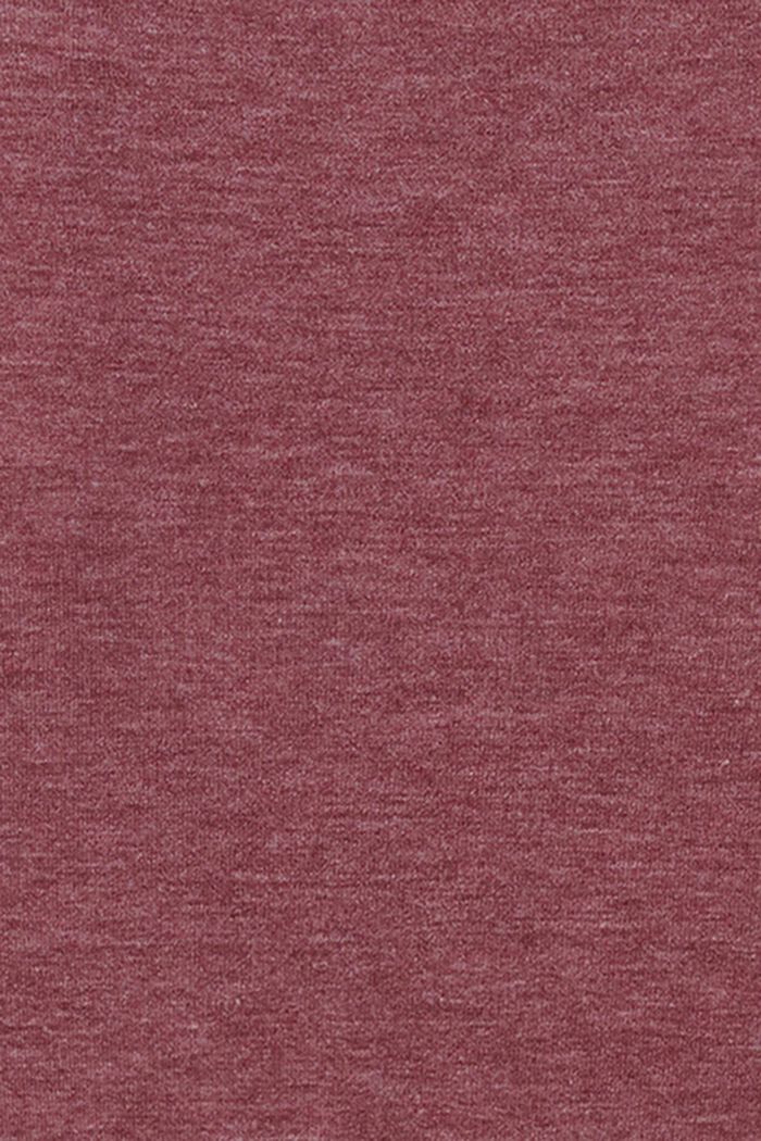 Henley-Longsleeve aus Jersey, PLUM RED, detail image number 3