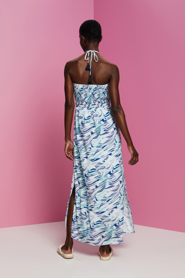 Maxi-Strand-Kleid mit Print, WHITE, detail image number 1