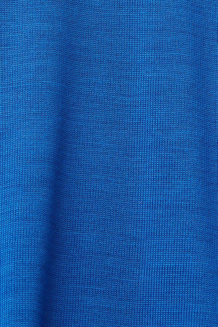 T-Shirt mit V-Ausschnitt, TENCEL™, BRIGHT BLUE, detail image number 6