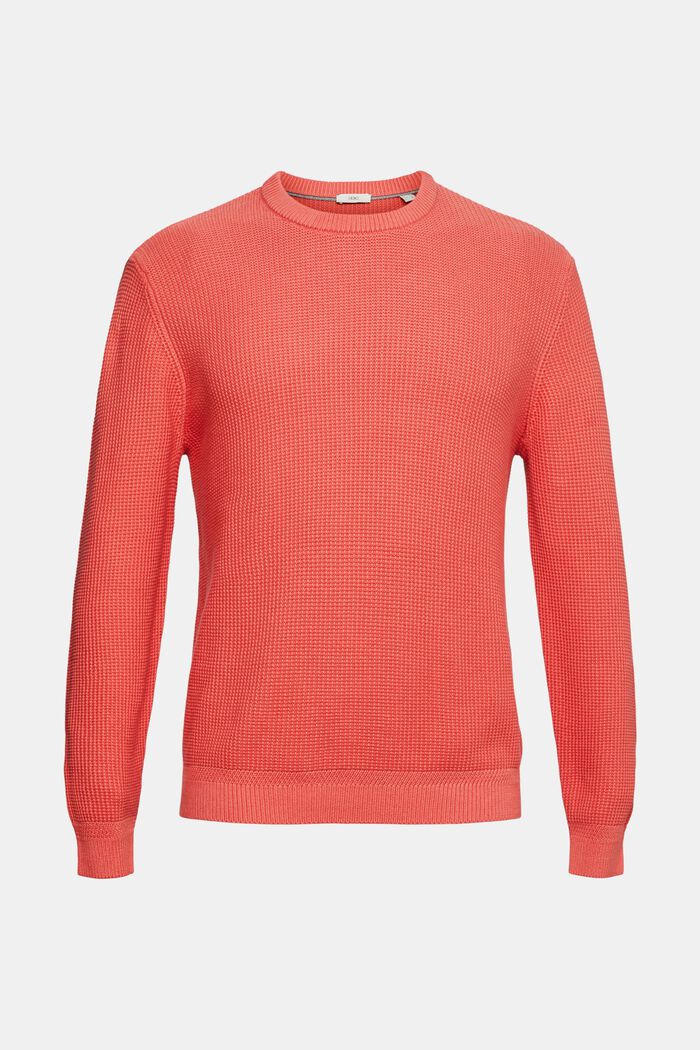 Sweater aus 100% Baunwollen, CORAL, detail image number 6