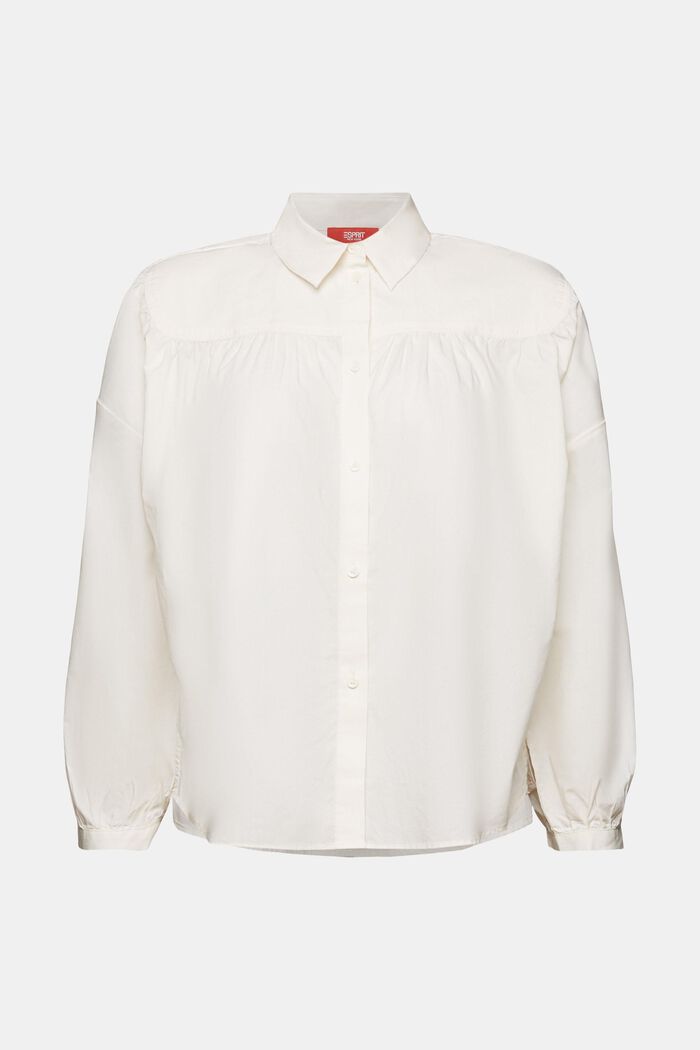 Popeline-Bluse, 100 % Baumwolle, OFF WHITE, detail image number 6