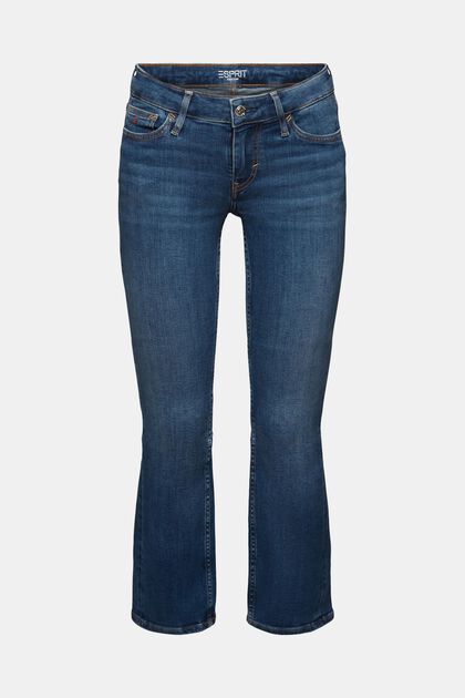 Bootcut Jeans in Cropped-Länge mit niedrigem Bund