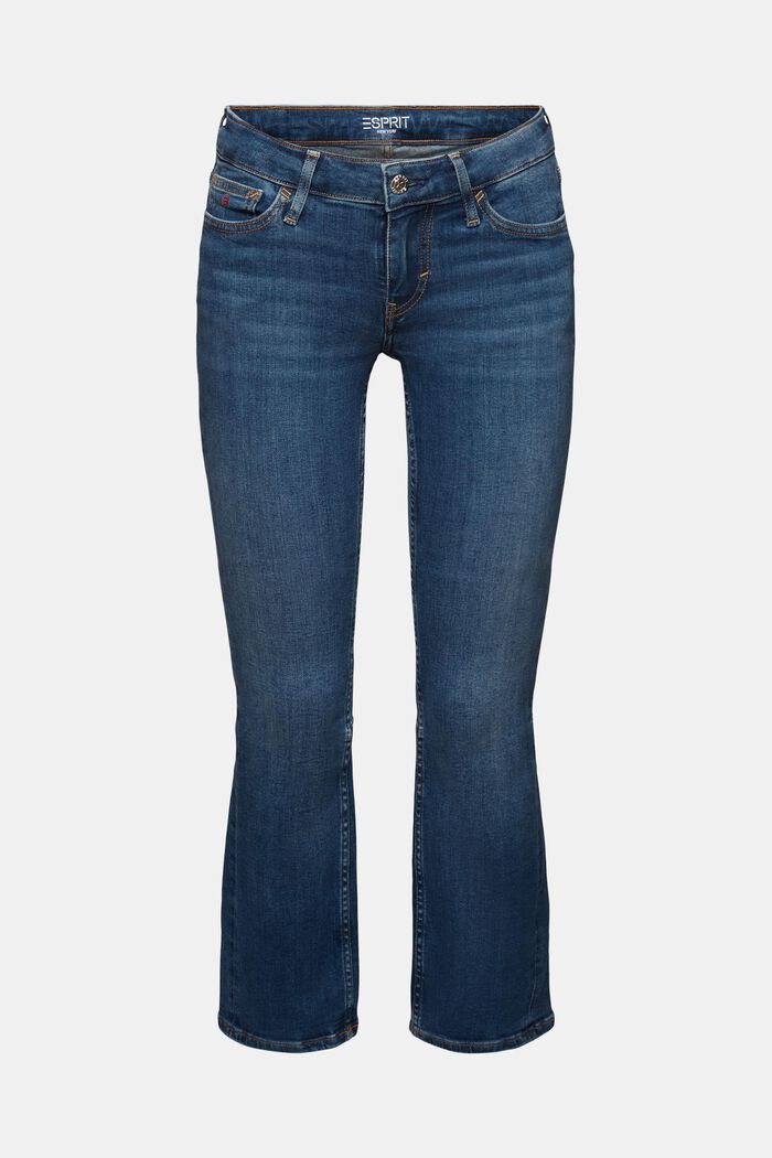 Bootcut Jeans in Cropped-Länge mit niedrigem Bund, BLUE MEDIUM WASHED, detail image number 6