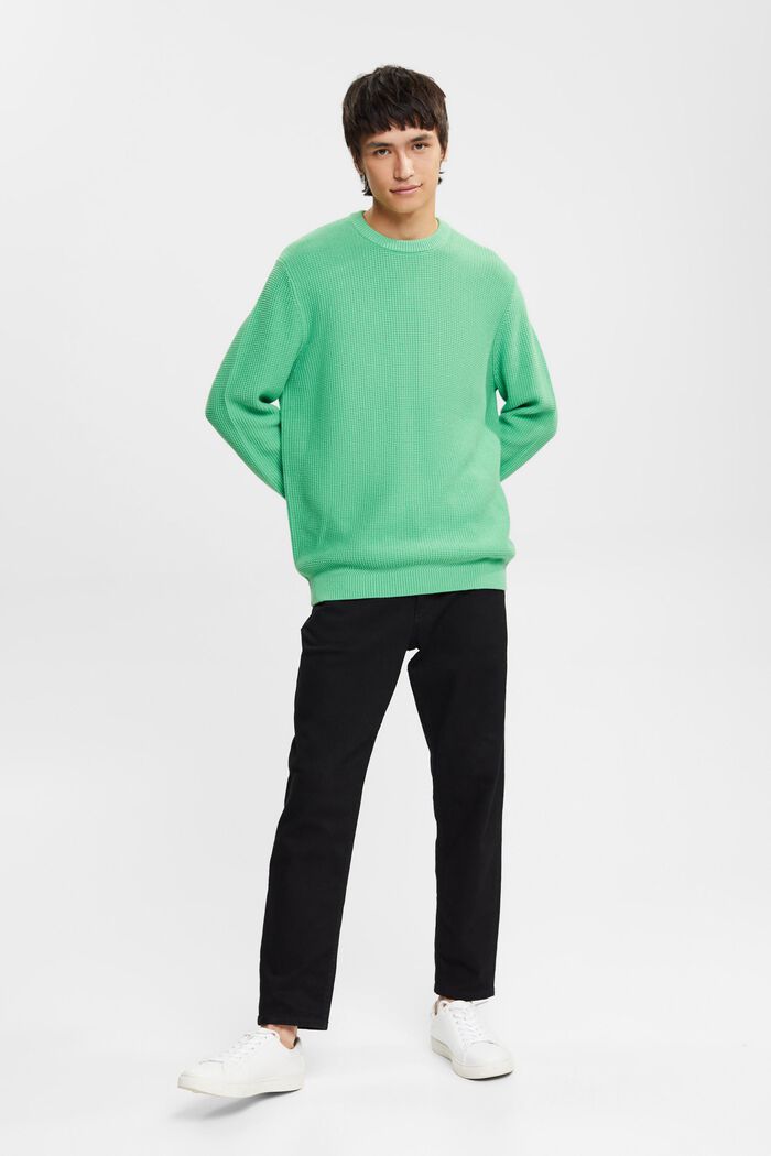 Sweater aus 100% Baunwollen, GREEN, detail image number 4