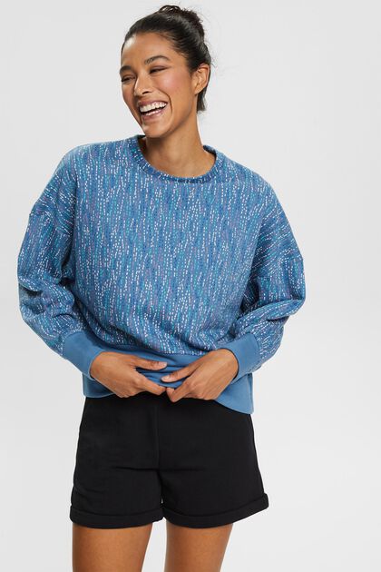 Recycelt: Sweatshirt mit Muster