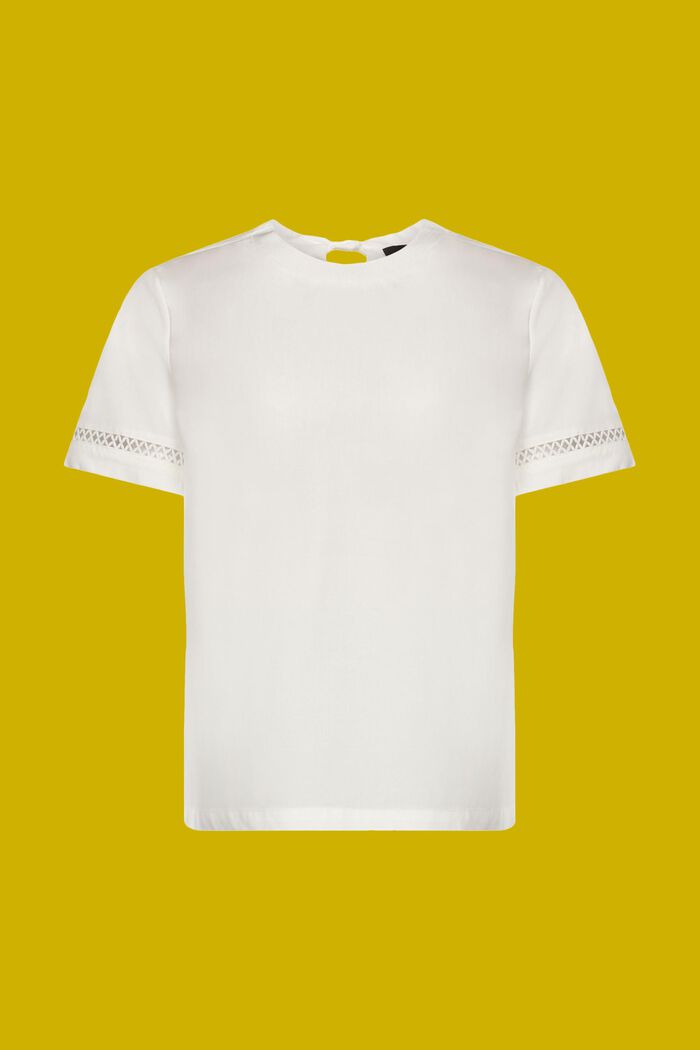 Bluse mit offener Rückseite, TENCEL™, WHITE, detail image number 5