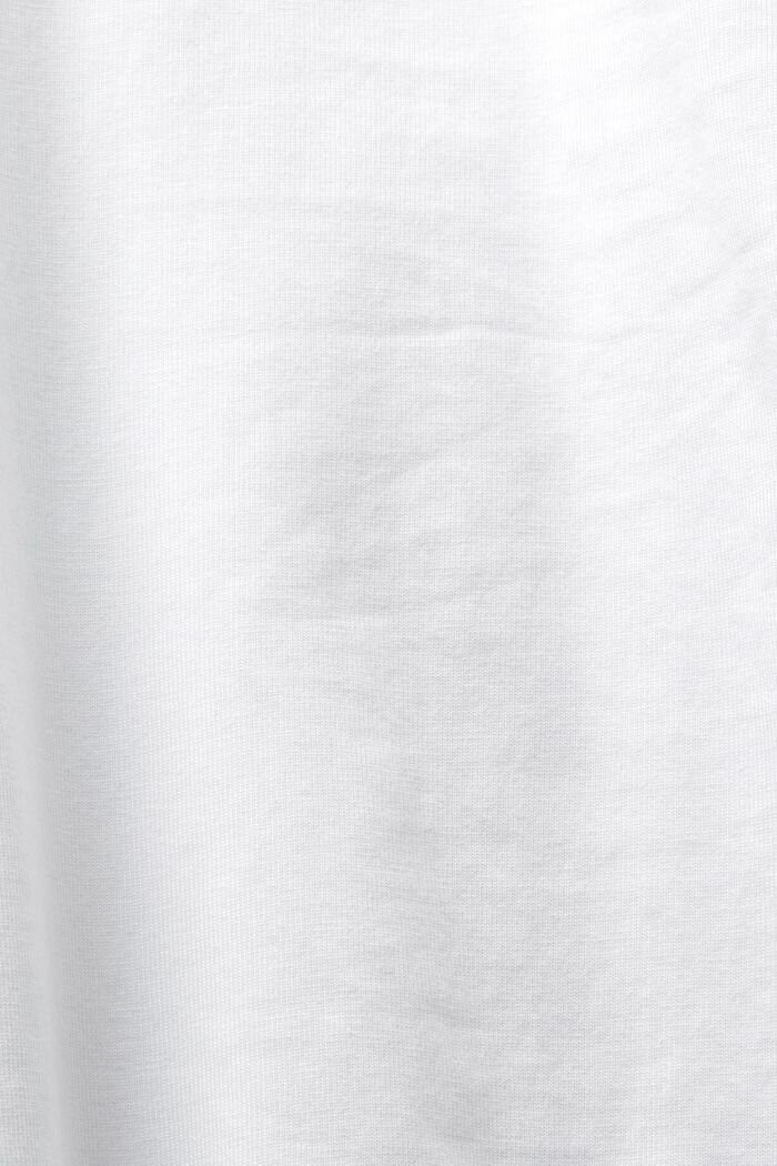 Henley-T-Shirt aus Jersey, WHITE, detail image number 5