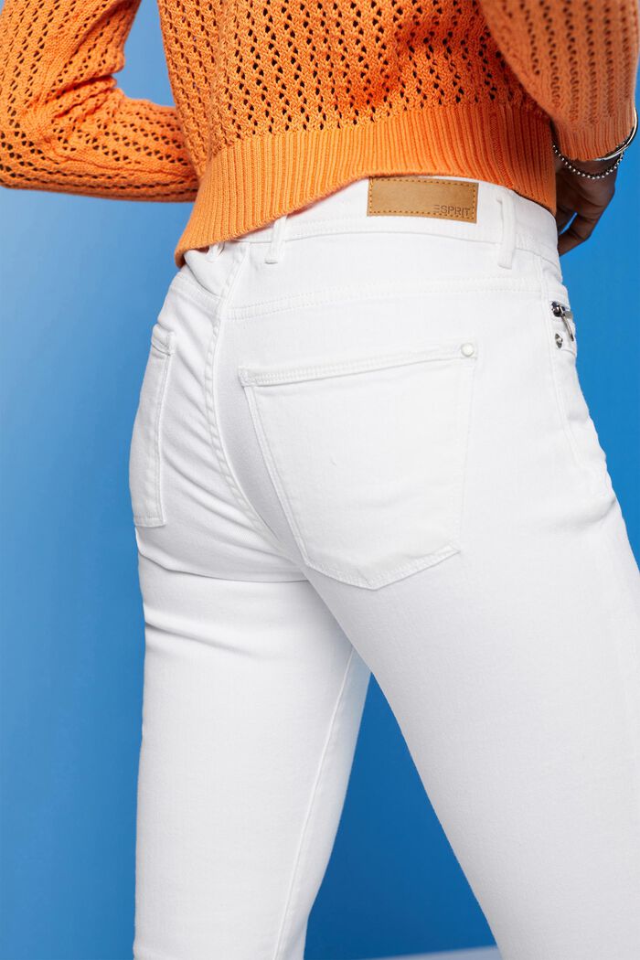 Jeans mit Reißverschlussdetail, WHITE, detail image number 4